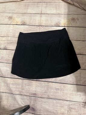 Athleta Black Running Skort with Built-In Liner
